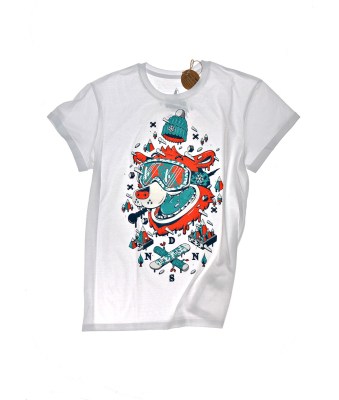 T-shirt Ice Bear Orange Roll Sleeve